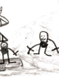 Figure 1. Zébulon dont le ressort est cassé (dessin libre).