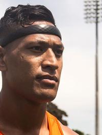 Le joueur de rugby Israel Folau 