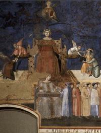 Le bon et le mauvais gouvernement (Ambrogio Lorenzetti, XIVe siècle, Palazzo Pubblico, Sienne)